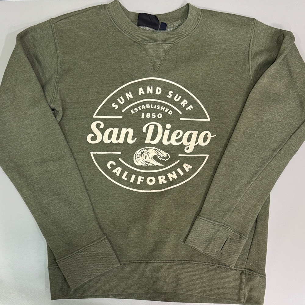 Olive Green San Diego Graphic Sweatshirt